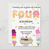 I scream, you scream, we all scream four icecream  kaart (Voorkant)