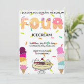 I scream, you scream, we all scream four icecream  kaart (Staand voorkant)