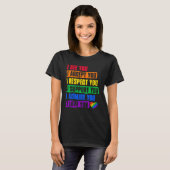 I See Accept Respect Support Admire Love You LGBTQ T-shirt (Voorkant volledig)