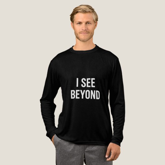 I SEE BEYOND — Spiritual Awakened Third Eye Energy Tri-Blend Shirt (Voorkant)