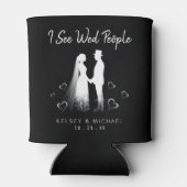 I See Wed People Gothic Ghost Halloween Wedding Blikjeskoeler (Achterkant)