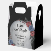 I See Wed People Headstone Floral Gothic Wedding Bedankdoosjes (Geopend)