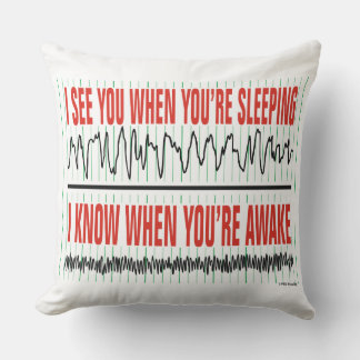 I See You When You're Sleeping Throw Pillow Kussen