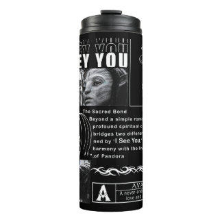 "I See You" Zielverbinding Kunst - Minimalistische Thermosbeker
