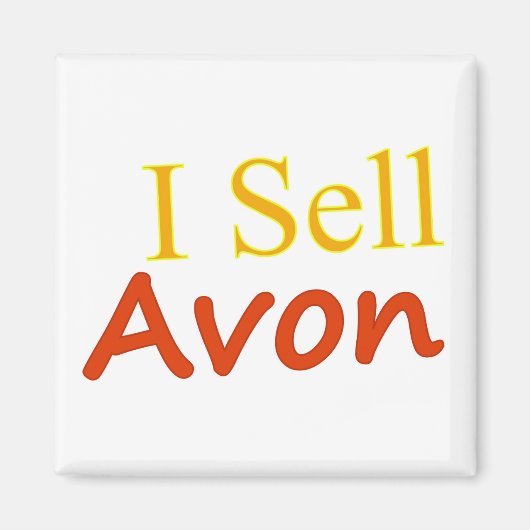 I-Sell-Avon-White Achtergrond Magneet (Voorkant)