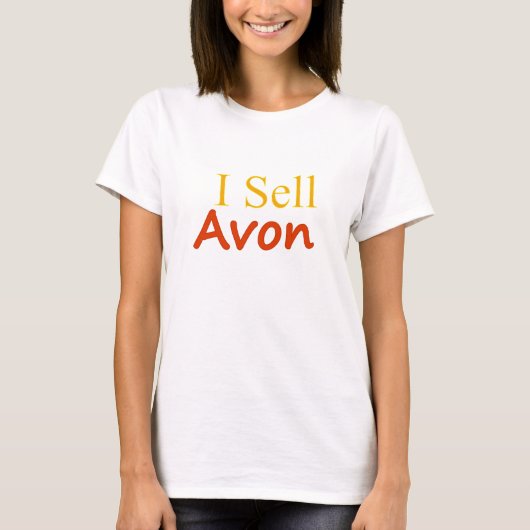 I-Sell-Avon-White Achtergrond T-shirt (Voorkant)