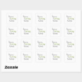 I Serve Vierkante Sticker (Vel)