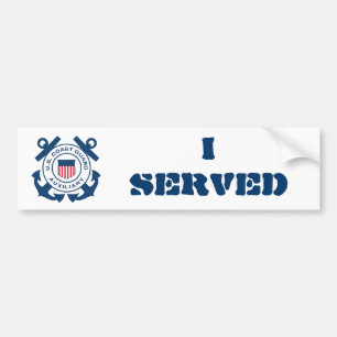 I SERVICE - Coast Guard Auxiliary Bumpersticker