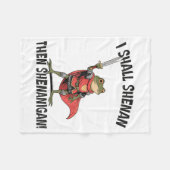 I Shall Shenan Then Shenanigan Cute Quest Frog  Fleece Deken (Voorkant (Horizontaal))