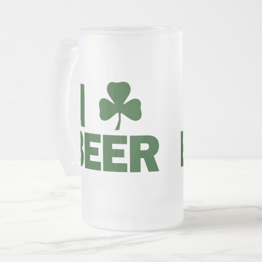 I Shamrock Beer Matglas Bierpul (Voorkant links)
