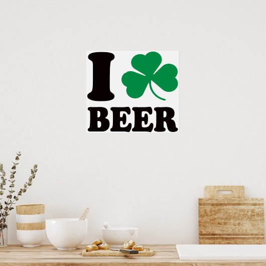 I Shamrock Beer Poster (Keuken)