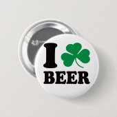 I Shamrock Beer Ronde Button 5,7 Cm (Voorkant /achterkant)