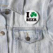 I Shamrock Beer Ronde Button 5,7 Cm (In situ)