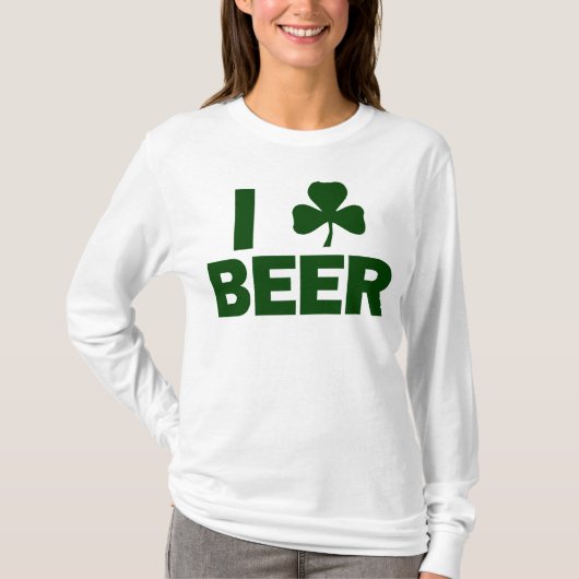 I Shamrock Beer T-shirt (Voorkant)
