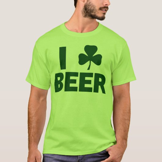 I Shamrock Beer T-shirt (Voorkant)
