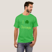 I Shamrock Chicago Green St. Patrick's Day T-shirt (Voorkant volledig)