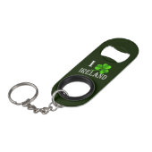 I Shamrock Ierland bij bocnt Mini Flessenopener (Voorkant Gekanteld)