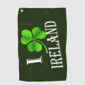 I Shamrock Ierland bij gtcnt Golfhanddoek (Voorkant)