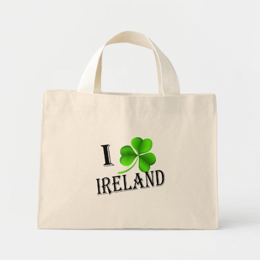 I Shamrock Ierland bk tcnt Mini Tote Bag (Voorkant)