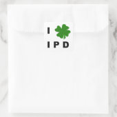 I Shamrock IPD Witte Sticker (Tas)
