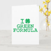 I Shamrock (Love) Groene Formule Kaart (Gele Bloem)