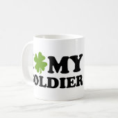 I (shamrock) Mijn Soldaat Koffiemok (Voorkant links)