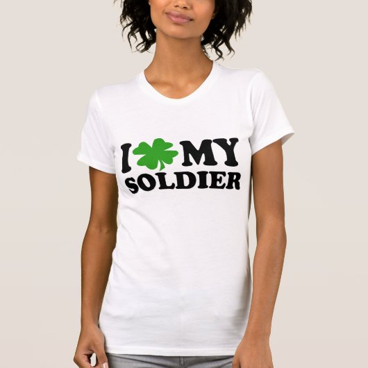 I (shamrock) Mijn Soldaat T-shirt (Voorkant)