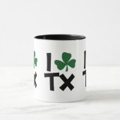 I<Shamrock>Texas St Patrick's Day Mok (Midden)