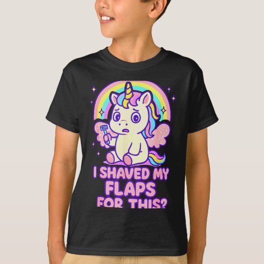 I Shaved My Flaps For This Embarring Women Adult H T-shirt (Voorkant)