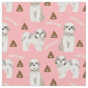 i shih tzu niet roze stof