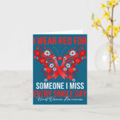 I Shirt Red Someone Heart Disease Awareness Kaart (Gele Bloem)