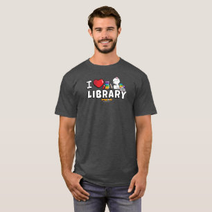 I Shirt van Mannen van de Bibliotheek van het hart