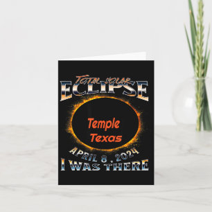 I Shirt Zonsverduistering Tempel Texas Daar Kaart