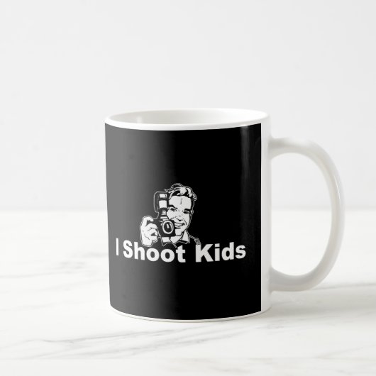 I Shoot Kinder Black Koffiemok (Rechts)