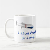 I Shoot People Nurse Humor Koffiemok (Links)