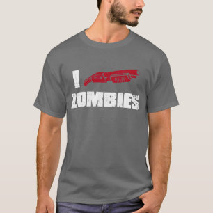 i shotgun zombies t-shirt