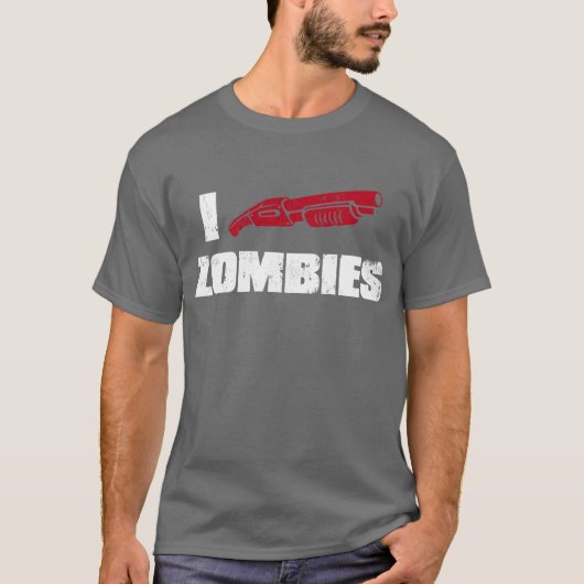 i shotgun zombies t-shirt (Voorkant)