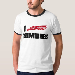 i shotgun zombies t-shirt