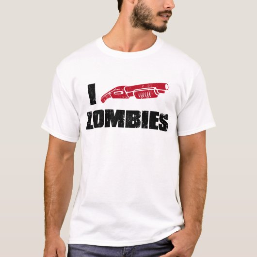 i shotgun zombies t-shirt (Voorkant)
