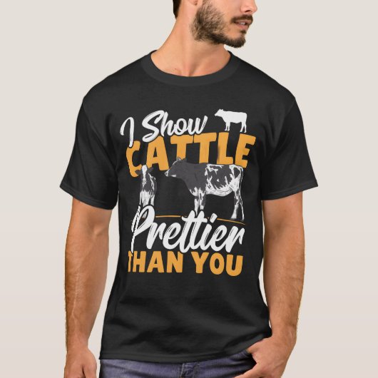I Show Cattle Prettierhan You Cattle Show boy T-shirt (Voorkant)
