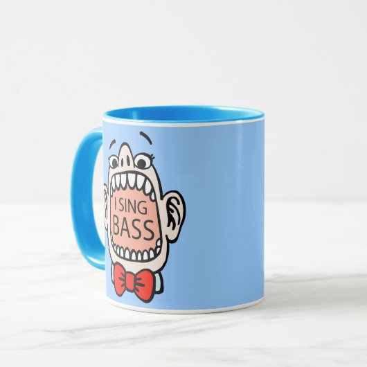 I Sing Bass Barbershop Mok (Voorkant links)