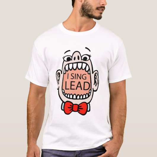 I Sing Lead Barbershop T-shirt (Voorkant)