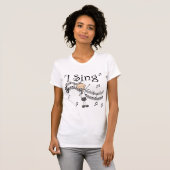 I Sing Musical Stick Figuur T-shirts en cadeautjes (Voorkant volledig)