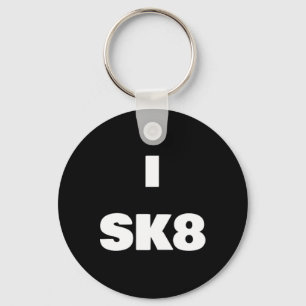 I Sk8 ! Skateboard T-shirt Voor Jongen En Meisje S Sleutelhanger