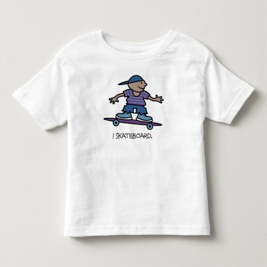I Skateboard Kinder Shirts (Voorkant)