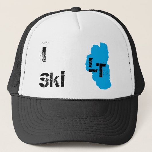 I Ski Lake Tahoe Trucker Pet (Voorkant)