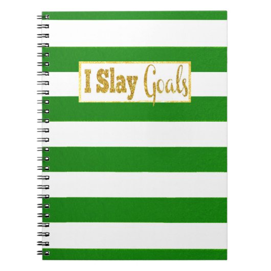 I Slay Goals notebook Notitieboek (Voorkant)