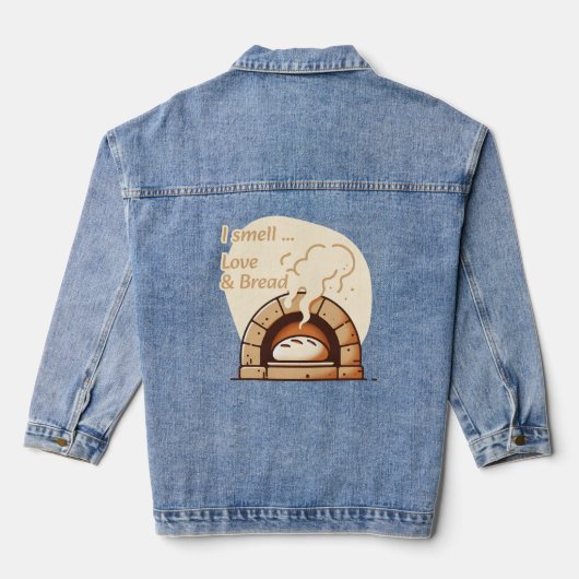 I smell Love & Bread Denim Jacket (Achterkant)