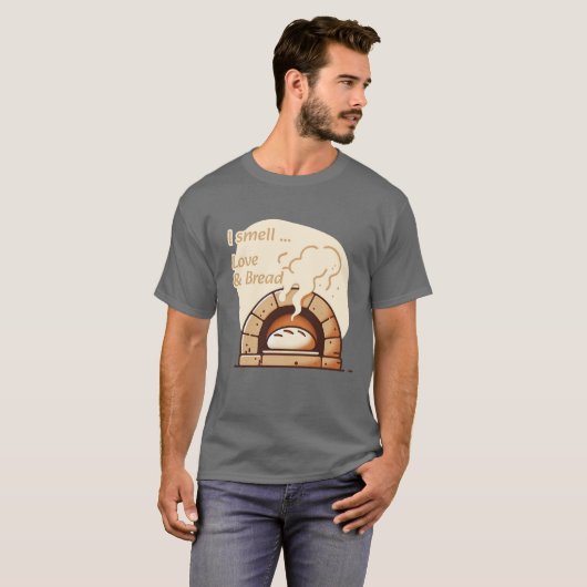 I smell Love & Bread T-shirt (Voorkant volledig)