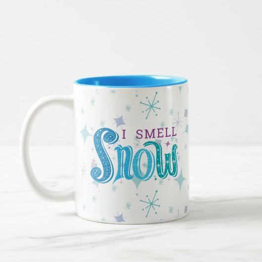 I Smell Snow Atomic Retro Style Design Coffee Mok (Links)